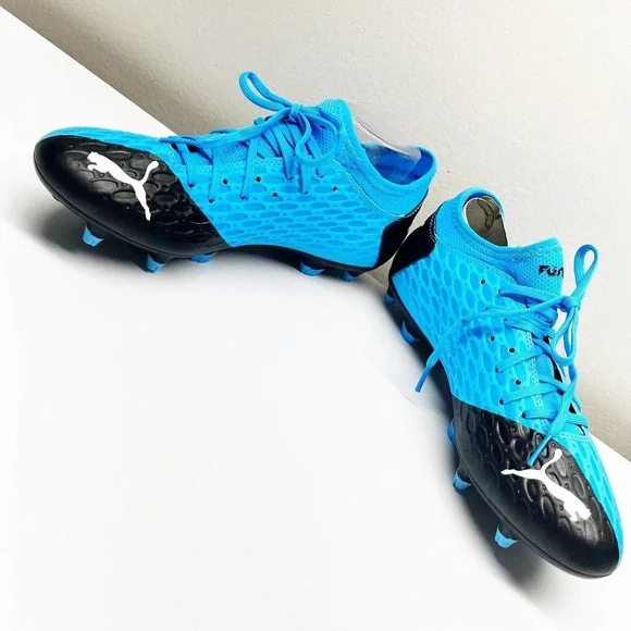 NEW Puma Future 5.4 Netfit Firm Ground Soccer Cleats Mens Blue Shoes - Picture 3 of 8